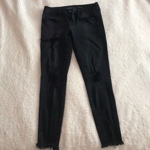 American Eagle Ripped Black Jeans